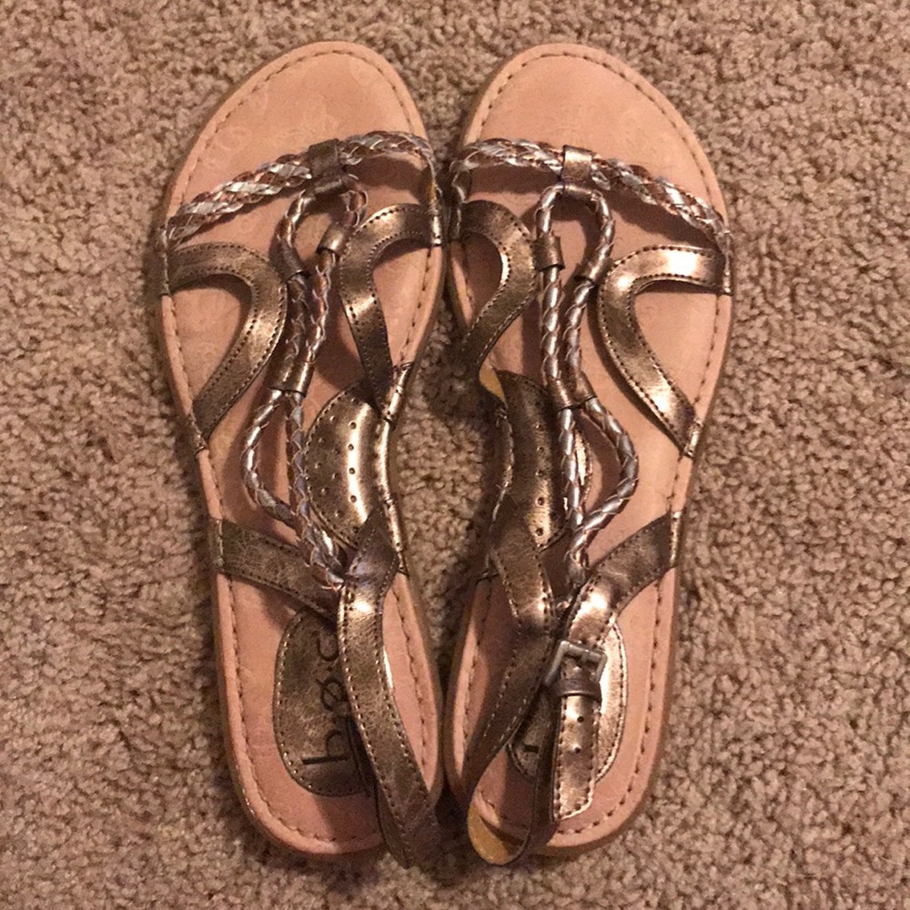 Gold/silver sandals